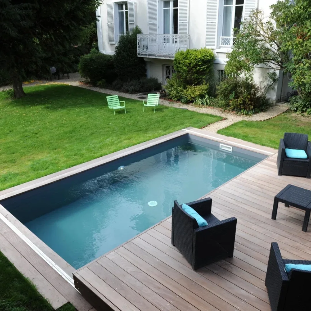 Раздвижная терраса для бассейна в Черноголовке