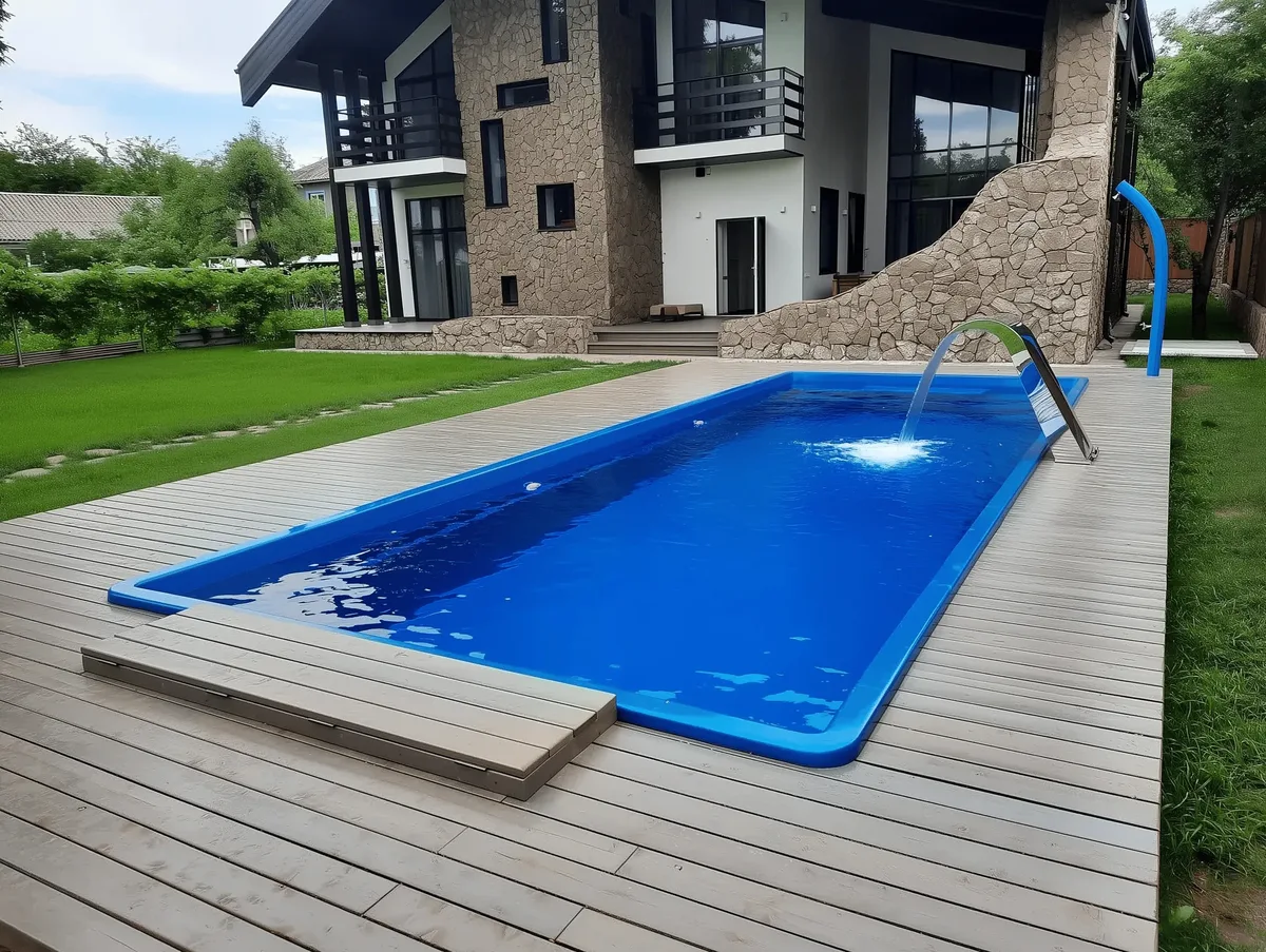 Композитный бассейн Laguna 9 — вид сверху в Черноголовке