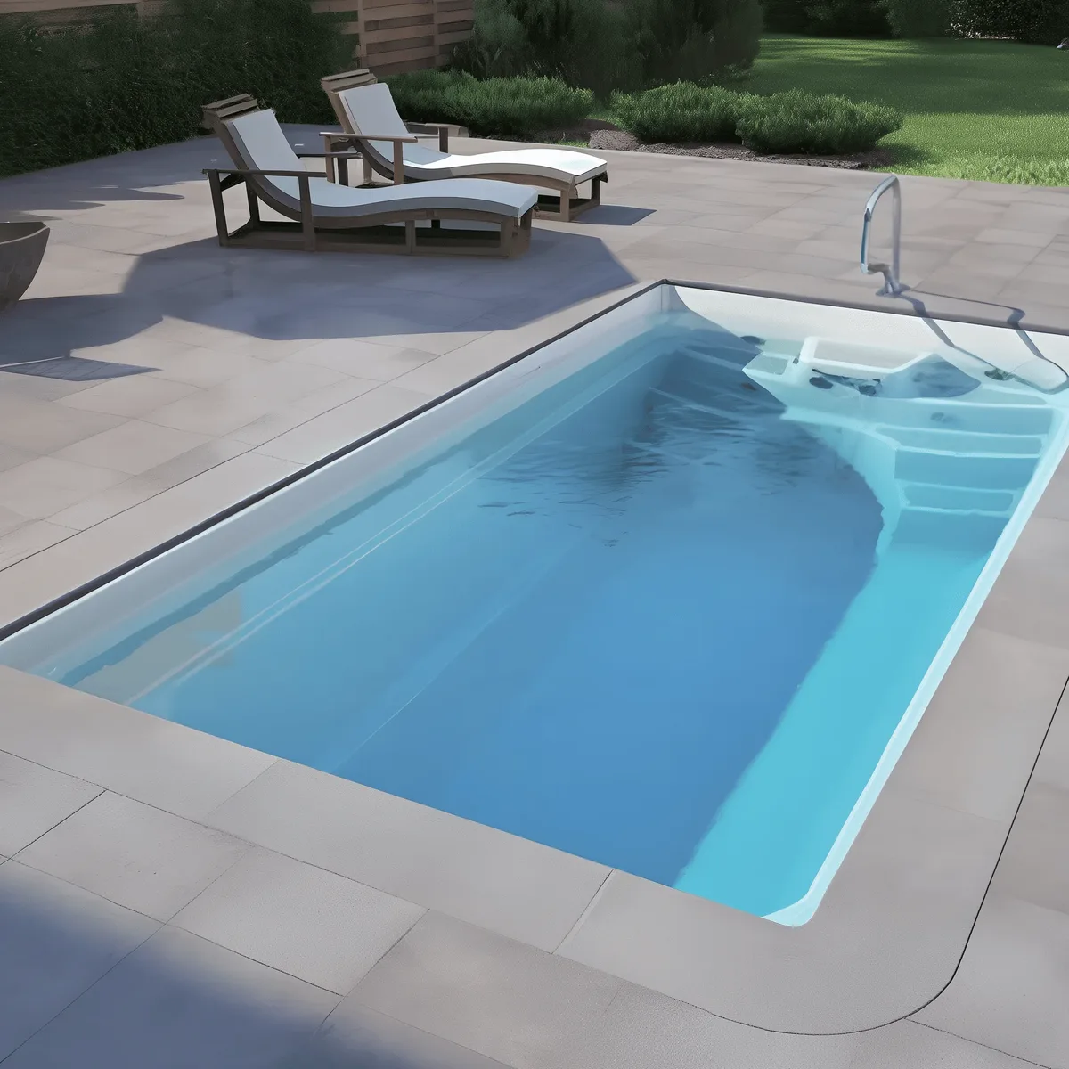 Композитный бассейн Laguna 5 — вид сверху в Черноголовке